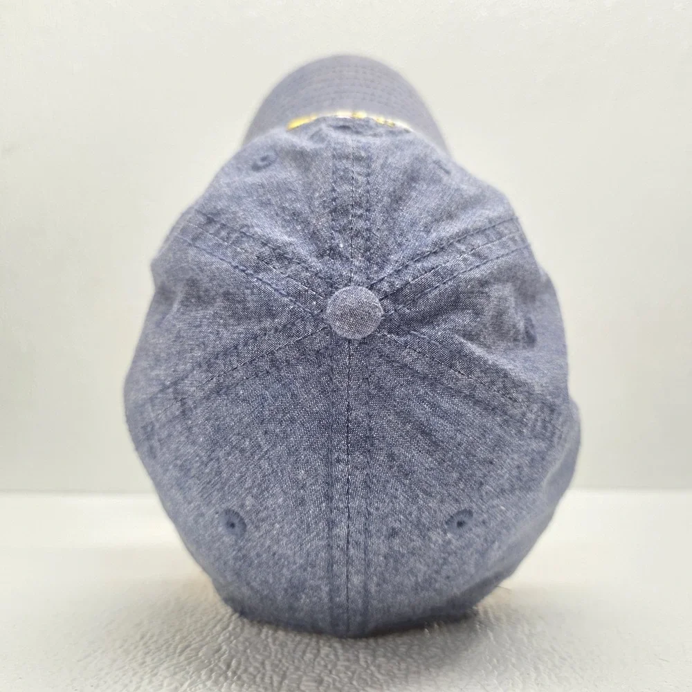 Boxlunch Disney Mrs. Potts & Chip Embroidered Denim Blue Strapback Hat